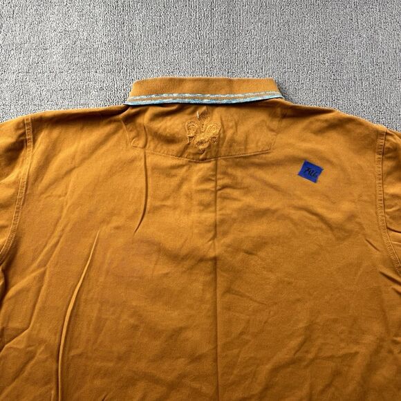 Robert Graham Polo Shirt Adult Extra Large Orange Short Sleeve Casual Men's - Picture 13 of 14